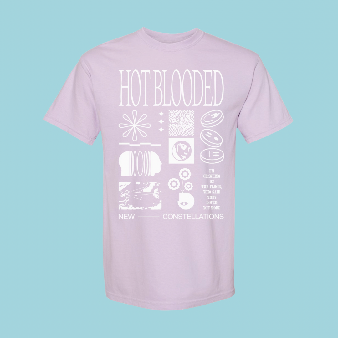 Hot Blooded Lavender Tee